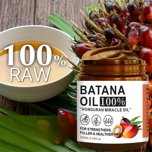 100% Pure Batana Oil – Honduran Miracle Oil for Stronger, Fuller & Healthier Hair (120ml)